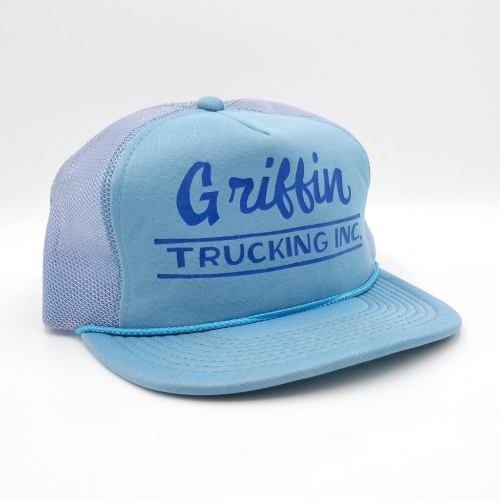 Vintage Griffin Trucking 80s Trucker Snapback Hat